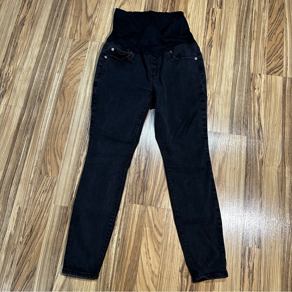 Gap Denim True Skinny Jeans Women's Maternity Size 29 S Black Jeans